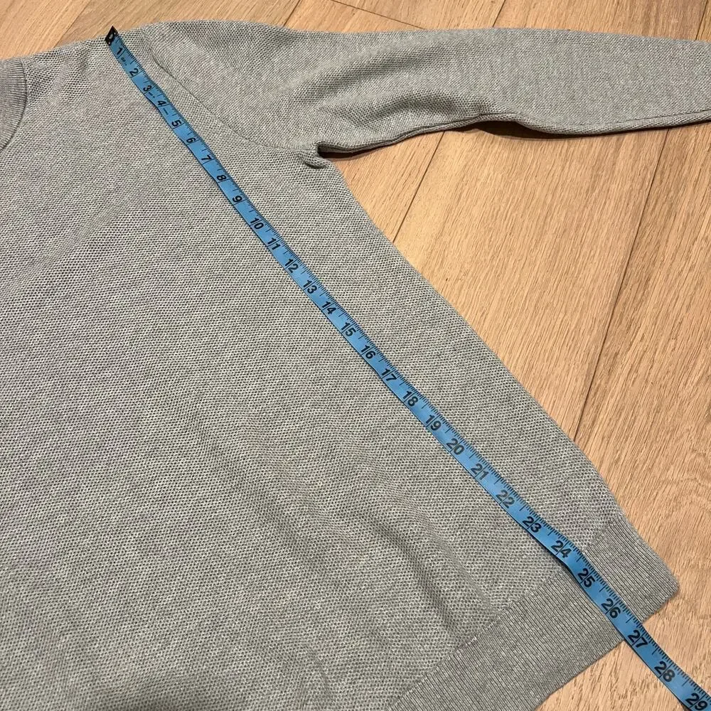 Brunello Cucinelli Men's Gray Crewneck 100% Cotton Knit Sweater Size 50 / Med